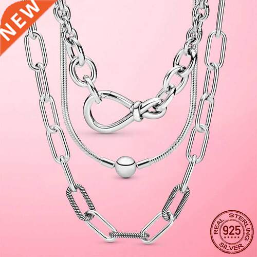 Sliver Color Basic Snake Chain Necklace Choker Infinity Infi