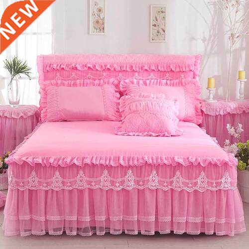 Bed Set 1 PC Lace Bedspread + 2PCS Pillowcases Bedding Set P