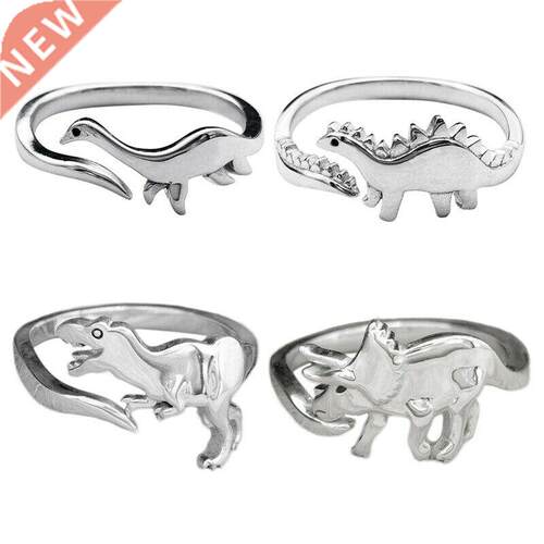 Dinosaur Rings Long-necked Dragon Stegosaurus Jewelry Toy Cu