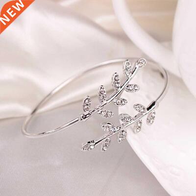 Faion Personality Leaf Bracelet Cuff Opening Bracelets Ban