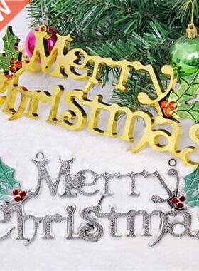 Merry Christms 3D Letter Plstic Sign For Home Living Room