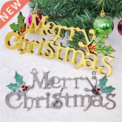 Merry Christms 3D Letter Plstic Sign For Home Living Room