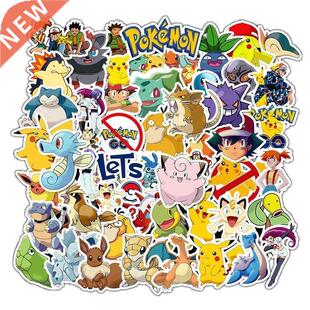 50pcs Cartoons Pikachu Stickers Anime Pokemon Stikers Skate