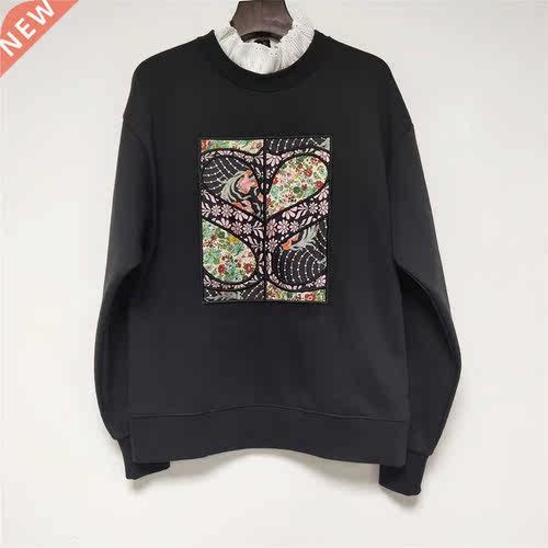2022 autumn new printed women's pullover round neck long sle
