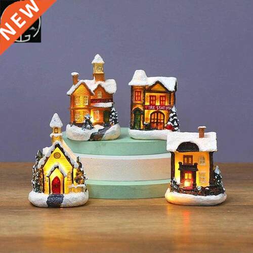 Christmas luminous cottage Christmas ornaments luminous smal