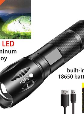 Powerful T6 LED Flalight Super Bright Aluminum Alloy Porta