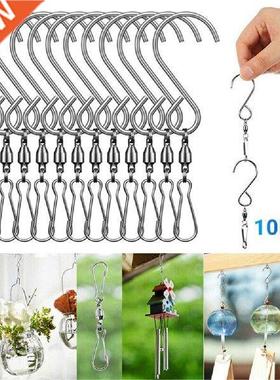 10Pcs/Set Swivel Hooks Clips For Hanging Wind Spinners Wind