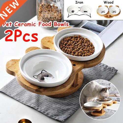 Japan Pet Dog Doule owls oo Wood Stainless Steel