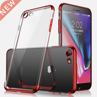 Plating Silicone Case on the For iphone se 2020 se 2 se2 2n
