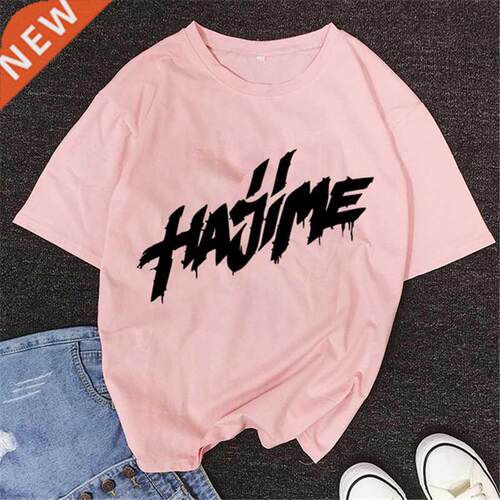 Fashion Russian Hip Hop Band Women Pink T shirt Hajime MiyaG