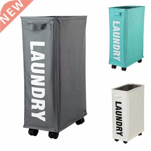 Oxford Laundry Basket With Wheels Multi-Functional Corner Sl