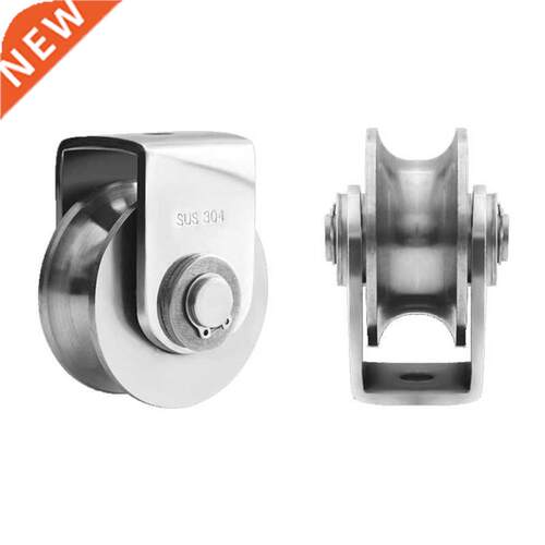 2 Pcs Pulley Block U 04 Stainless Steel Pulley Roller Duple