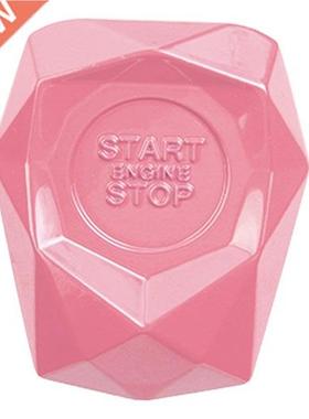 Pink Car Start Button Protective Cover Universal Car Engine