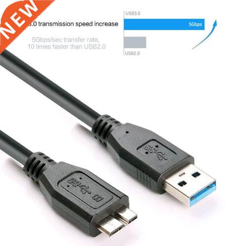 1 Pc 0CM Black Mini Portable USB .0 Male A To Micro B Dat