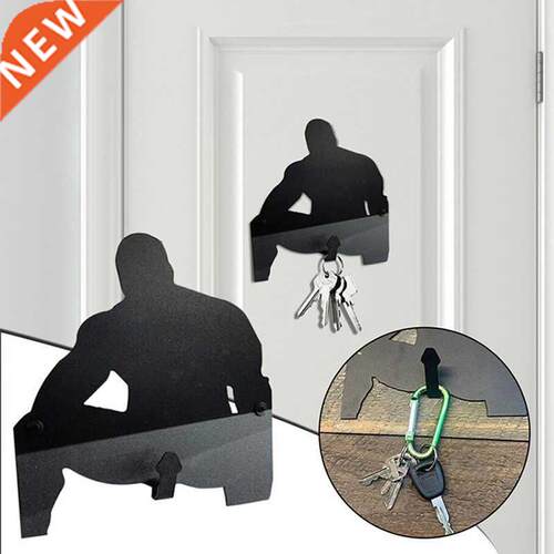 Metal Barry Wood Key Holder Hook Adult Funny Creative Wall