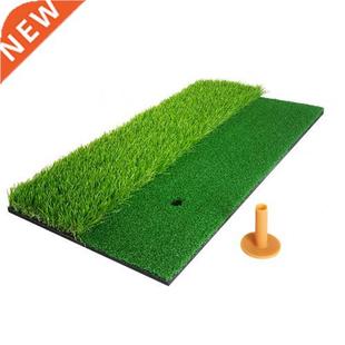 2-in-1 Golf Hitting Practice Training Mat Artificial Lawn Gr