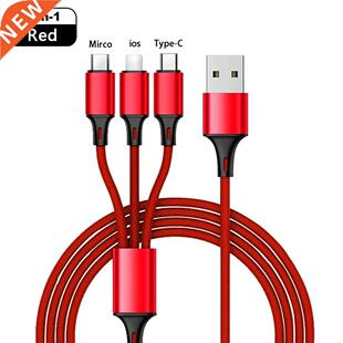 Hot Sell 3 In 1 Micro USB Type C Charger Cable Multi Usb Por