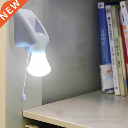 Pull Cord LED Bulb Cabinet Closet Lamp Night Lights Battery