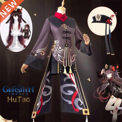 Genshin Impct Huto Cosply Costume Uniform Wig Cosply ni