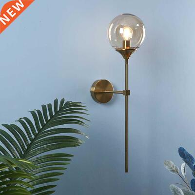 Nordic Modern Glass Wall Lp Gold Led Wall Light for Kitche
