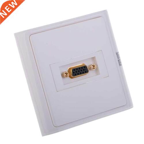 Single Outlet 15-Pin Female VGA Wall Plate