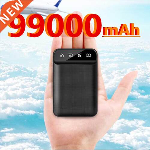 99000mAh dual USB mini power bank portable charger 99000 mAh