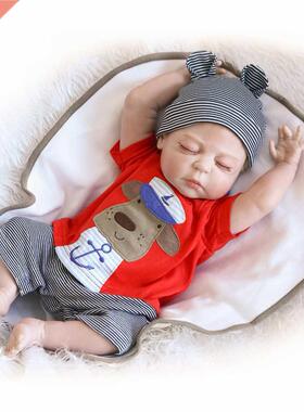 48cm Simulation Reborn Doll Girl Playmate Toy Soft Silicone