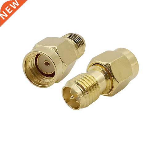 1Pcs RF Coaxial Coax Adapter RP SMA Male to RP-SMA Female St