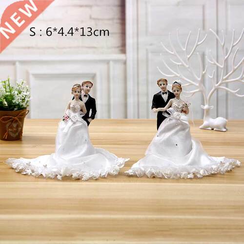 13cm 23cm Resin Wedding Couple Doll Figurines Romantic