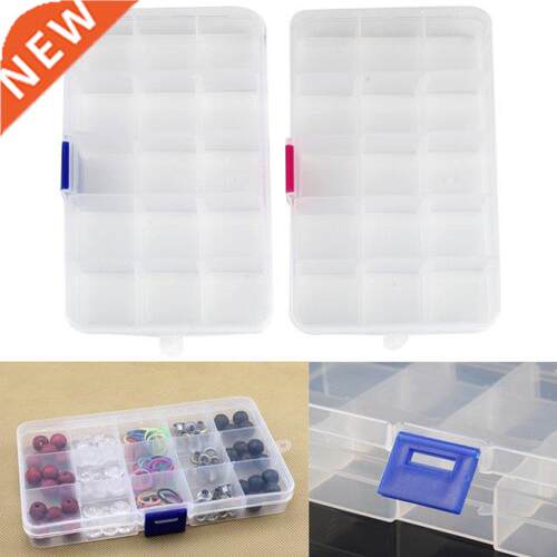 15 Grids Adjustable Jewelry Box Rings Earrings Necklaces Ma