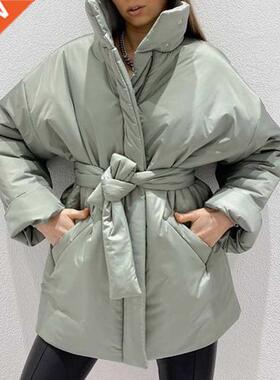 CP Casual Collected Waied Parkas Women Fashion Simple Coat