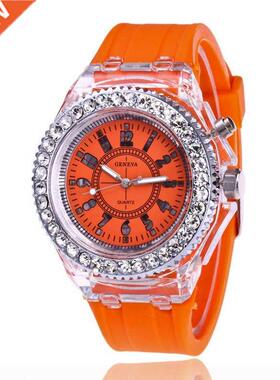 LED Luminous Watches Geneva Women Quartz Watch Women Ladies