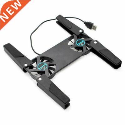 2 Fans Foldable Laptop Cooling Cooler Pad Stand USB Powered