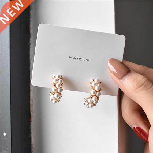 New Faion Vintage Japan Korean Hoop Earrings For Women Han