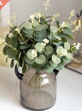10pcs Eucalyptus Artificial Silk Flowers Wedding Hotel Meeti