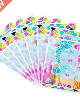 Mermid Bgs Prty Birthdy Gift Cndy Fvor Decortions