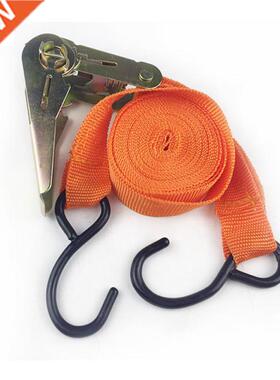 1Pc 25mm x 4.5m Polyester Double J-Hooks Ratchet Tie Down Ca