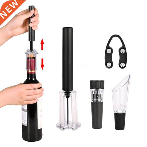 Air Pump Wine Bottle Opener Air Pressure Vacuum Red Wine Sto
