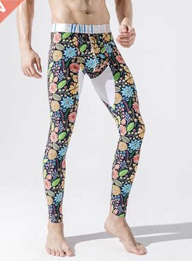 New Men's Cotton Fashion Long Johns Winter Warm Printed The