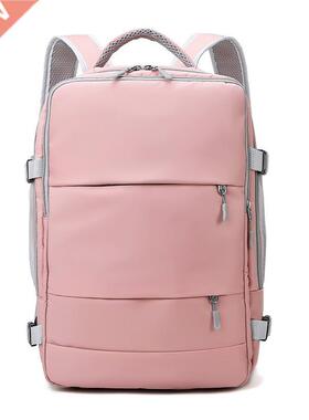 Pink Women Travel Backpack Water Repellent Anti-Theft Stylis