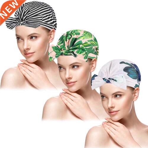 Waterproof Shower Cap Bathing Cap Thicken Elastic Bath Hat F