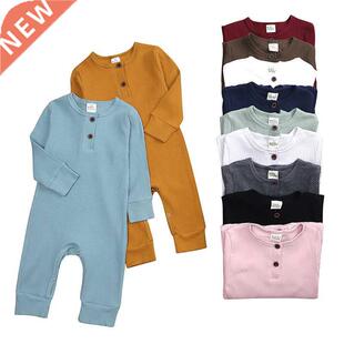 Solid Color Baby Clothes Girl Rompers Fashion Baby Boy Cloth