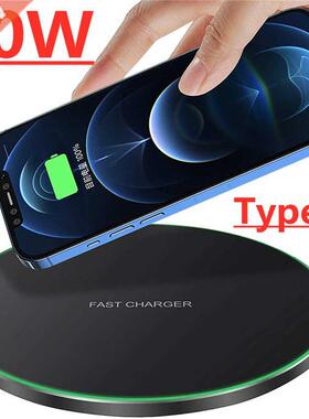30W Wireless Charger Pad For iPhone 13 12 11 Pro Max Qi Char