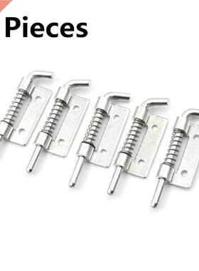 5pcs Spring Loaded Metal Security Brel Bolt Latch Silver T