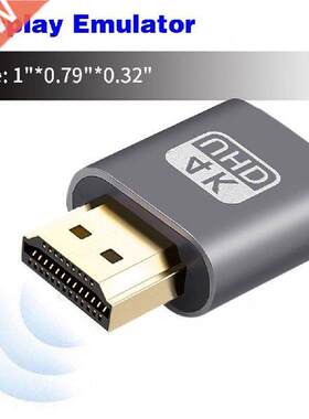 HDMI-compatible Virtual Display 4K DDC EDID Dummy Plug EDID