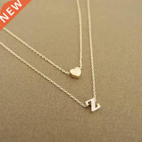 Simple and thin small heart pendant necklace For Women Perso