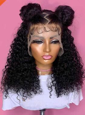 Jerry Curly 13x4 ort Bob Wigs HD Lace Frontal Human Hair W