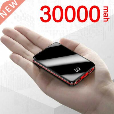 0000mAh mirror screen power bank battery dual usb battery p