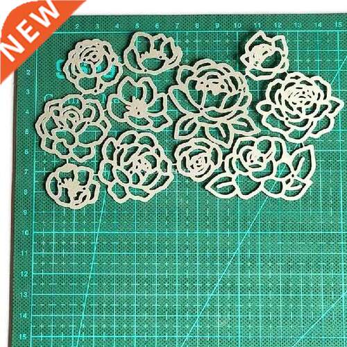 Rose Flower Metal Cutting Dies Handmade Stencil Mold