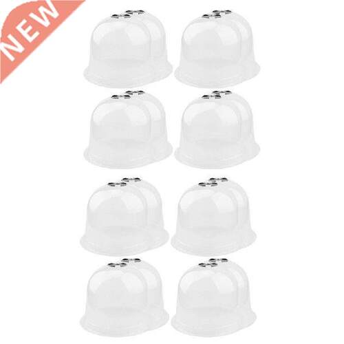 16 Pack Reusable Plastic Mini Greenhouse Garden Cloche Dome